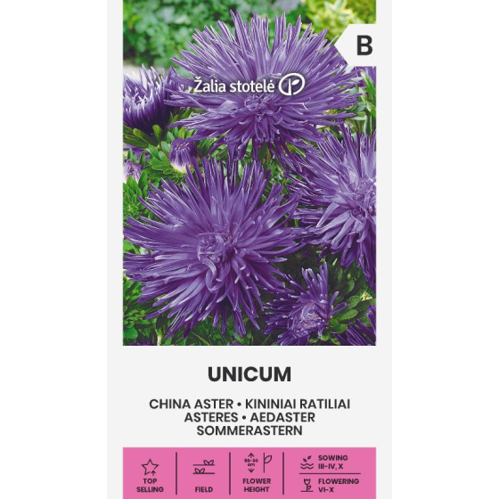 Asteres Ķīnas gr. UNICUM...