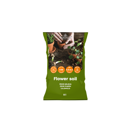 Augsne puķēm 8L