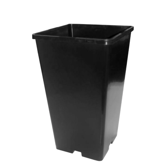 Pods rožu 13.7x13.7x23cm melns