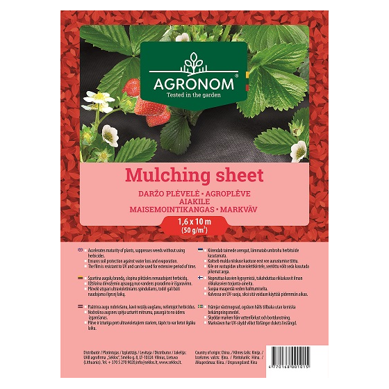 Agroplēve melna 1.6x10m (50...