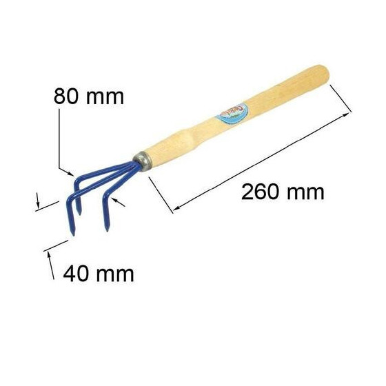 Kaplis 3 zaru ar koka kātu