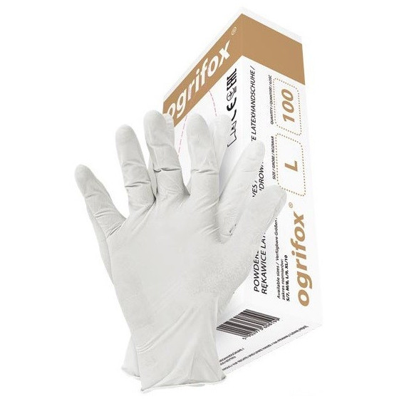 Cimdi lateksa Ogrifox L izm...