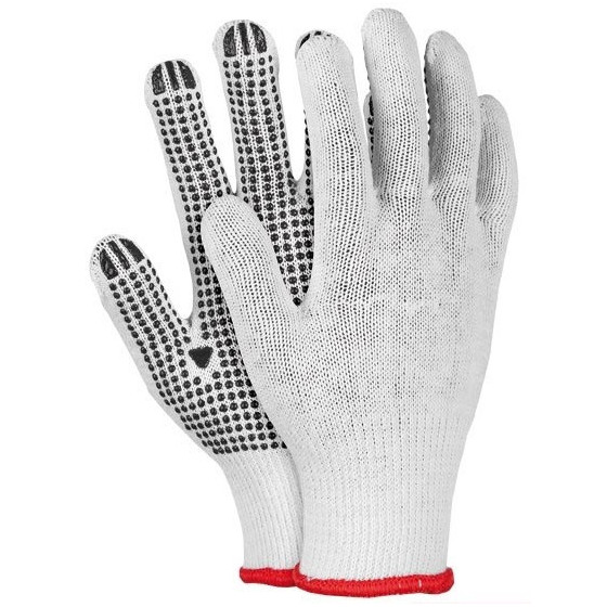 Cimdi adīti ar punktiem...